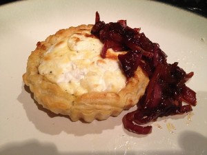 Goats Cheese and Red Onion Jam Tart 1