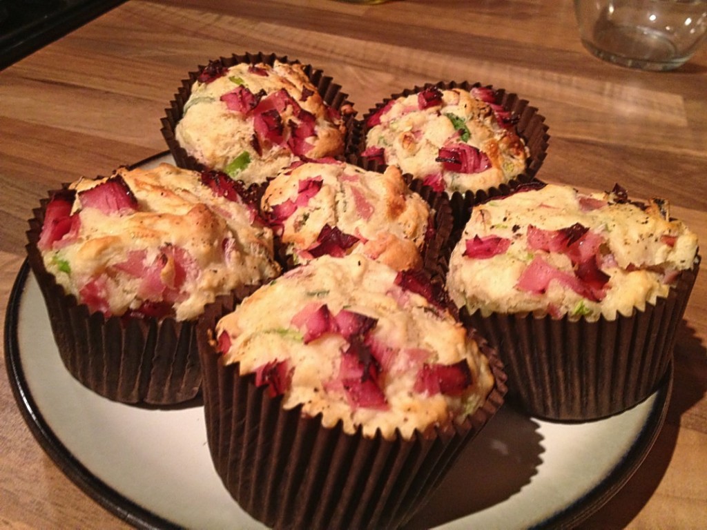 Leek and Ham Muffins 1