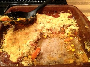 Lamb and Vegetable Crumble