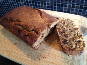 Banana, date and Coconut Loaf