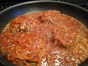 Beef Patties with onion Gravy  (2)