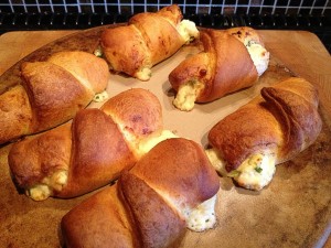 Cheesey Chicken  Croissants